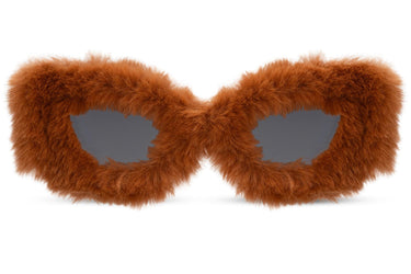 Heart-shaped sunglasses with pink lenses